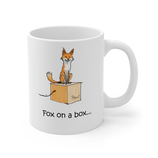 Fox on a box- Limited Edition - Mug 11oz