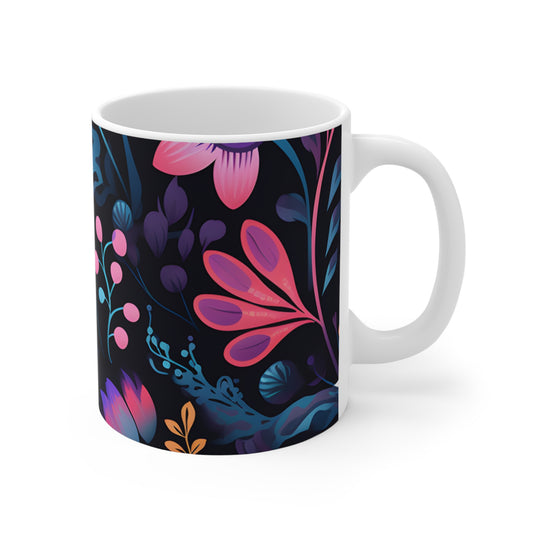 Floral Midnight 5 - Mug 11oz