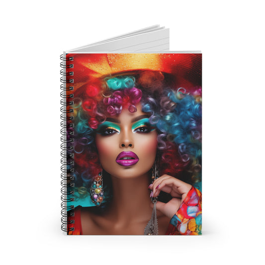 Fashion Lady 1 Spiral Notebook - Ruled Line