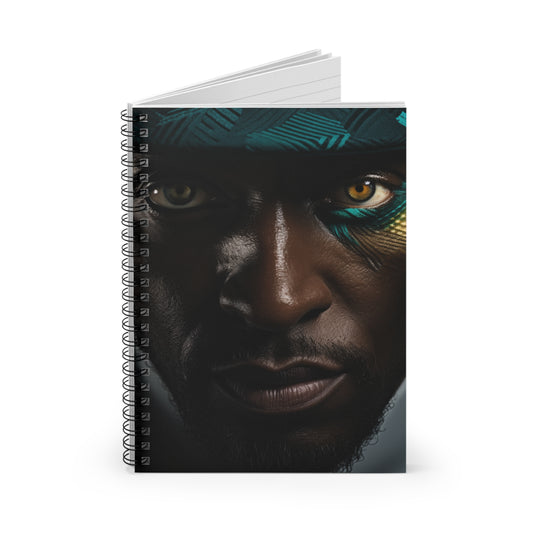 Peacock Man Spiral Notebook - Ruled Line